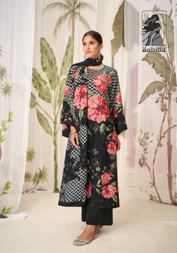 Wazmal By Sahiba Muslin Silk Digital Printed Dress Material Wholesale Shop In Surat